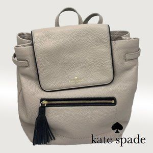 Kate Spade Beige Backpack with Black Accents